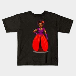 Princess Yasmin  ! beautiful  black girl with Afro hair, brown eyes and dark brown skin. Hair love ! Kids T-Shirt